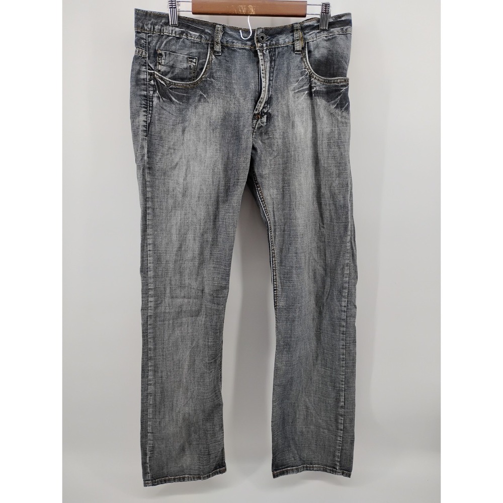 Buffalo David Bitton Six Slim Straight blue Jeans Mens (Measures 36x32)